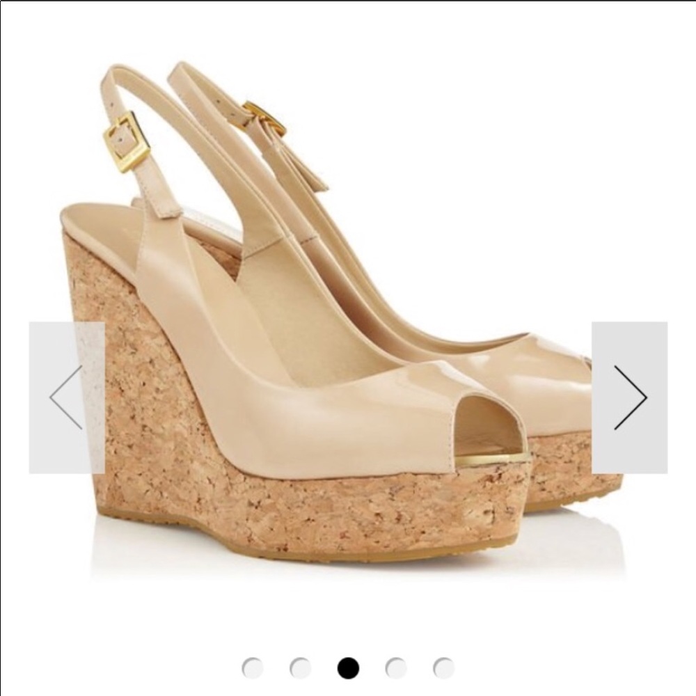 Jimmy choo wedges new without box
